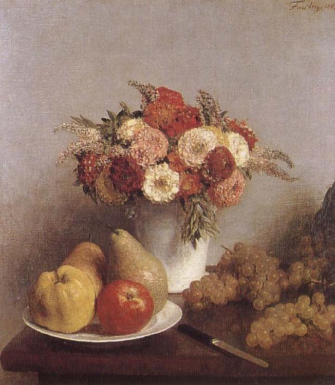Henri Fantin-Latour Flowers and fruit Sweden oil painting art